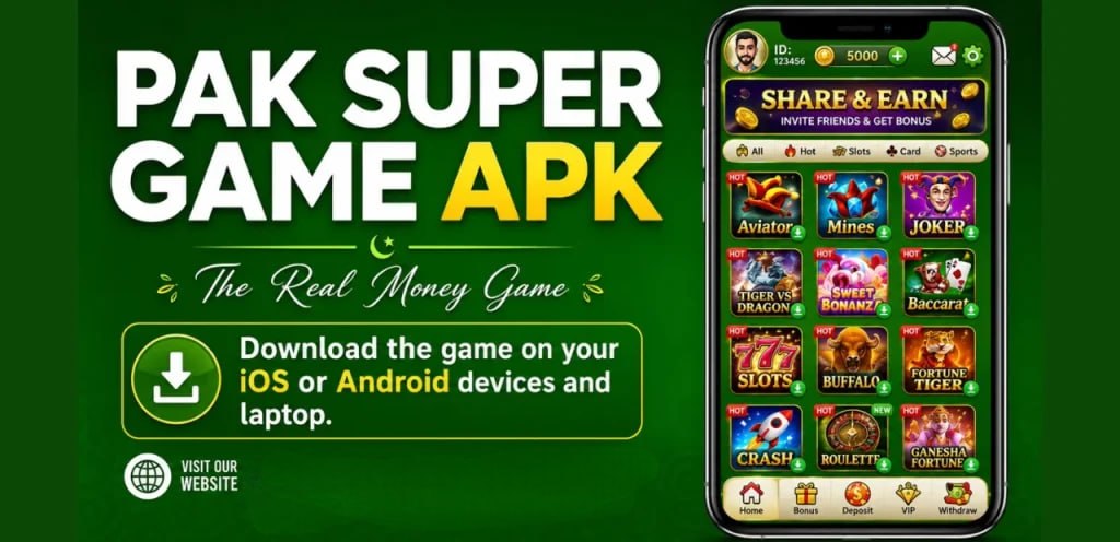 PakSuper games lobby